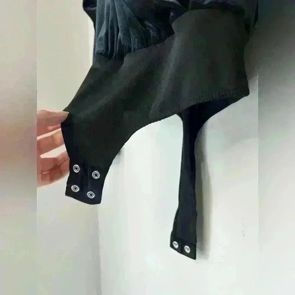 Dynamite Blue Velvet Bodysuit Vampire Core Goth Dark Academia Whimsigoth XXS - Picture 2 of 9